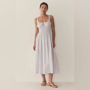 Doen Quilla Blue White Gingham Dress